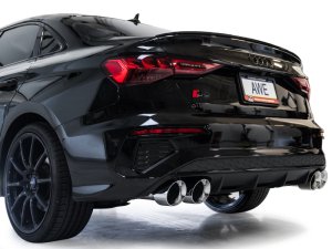 Audi S3 Performance Exhaust - AWE Tuning - Cat Back Track Edition - Chrome Silver - `22-`24 Audi S3 Performance Exhaust - AWE Tuning - Cat Back Track Edition - Chrome Silver - `22-`24